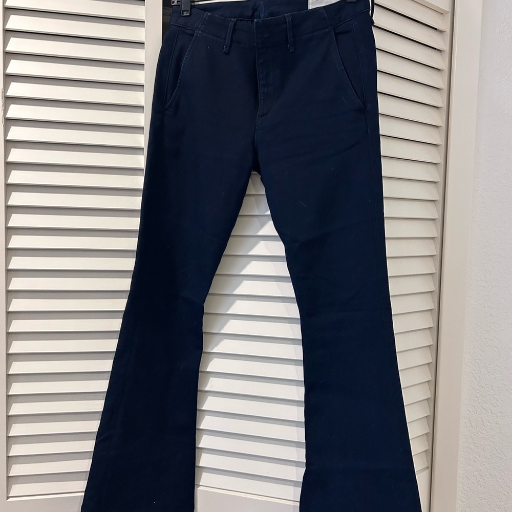 Rag & Bone Blue Flare Wide Leg Jeans